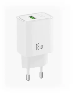Сетевое зарядное устройство XO CE50 Quick Charge 18W 1x USB Белое