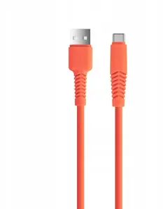 Kabel USB Gembird Setty kabel USB - USB-C 1,5 m 2,1A KSA-C-1.5210 pomarańczowy (GSM165718)