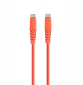 Kabel USB Kaku Setty kabel USB-C - USB-C 1,5m 2,1A KSC-C-1.5210 pomarańczowy (GSM168169)
