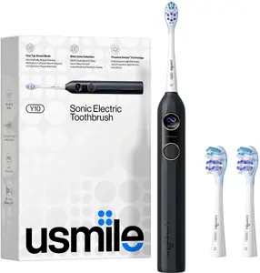 Звуковая зубная щетка Usmile Y10 Black с 2 насадками