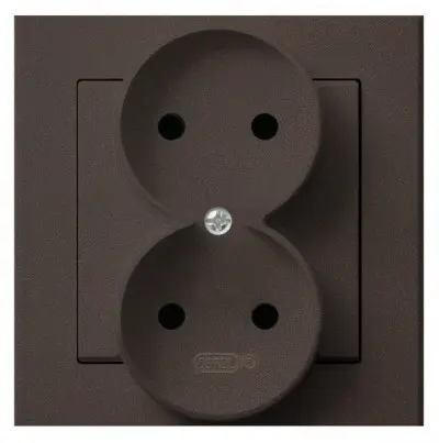 Ospel GP-2R/40 Socket Outlet Brown 16A Photo 2