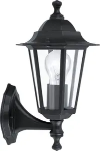 EGLO LATERNA 4 Outdoor wall lighting Black Glass E27 60 W 230 x 165 x 320 mm