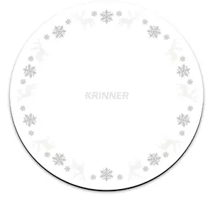 Krinner 91106 Grīdas paklājs iekštelpām apaļš balts 600 mm