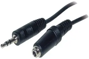 Nedis S/CONN maximum connectivity 3.5mm Female to 3.5mm Male Audio Cable 1.5m Black