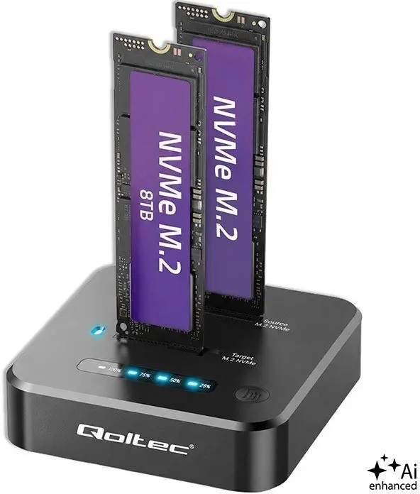 Докстанция Qoltec для M.2 NVMe SSD PCIe 2x8TB Photo 11