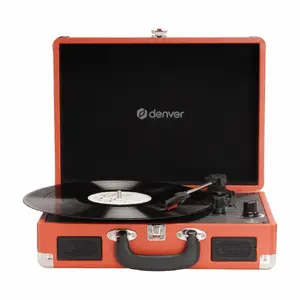Виниловый проигрыватель Denver VPL-120 с USB красный