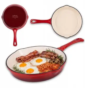 Hage Emaljēta čuguna cepšanas pannā 20 cm Sarkana DR20-red