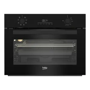 BEKO b300 BBCM13300B Iebūvējama elektriskā cepeškrāsns 48 L 2400 W Melna Skārienjūtīga un grozāma vadība A klase Konvekcija Grils Pašattīrīšanās