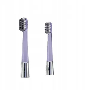 Jimok Replacement Toothbrush Heads for J6 Silver Grey Soft 2 pcs