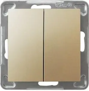 Ospel ŁP-9Y/m/28 Gold Single Pole Staircase Switch 250 V 16 A IP20