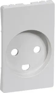 Lauritz Knudsen FUGA Socket Cover 1.5 Module with Grounding Light Grey AAK530D5912