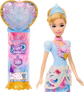 MATTEL Disney Princess Jewel Reveal Pelnrušķīte Leļļu 317.5 mm Daudzkrāsains