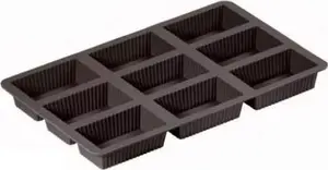 Lurch 00085021 Rectangular Silicone Cake Pan Brown 295x180x28 mm Non-stick