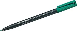 Staedtler Lumocolor Permanent Marker Green 0.6 mm Stroke Width 1 pc