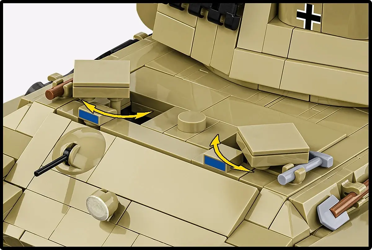 Cobi tanks Tiger II King Tiger 1572 detaļas Photo 16