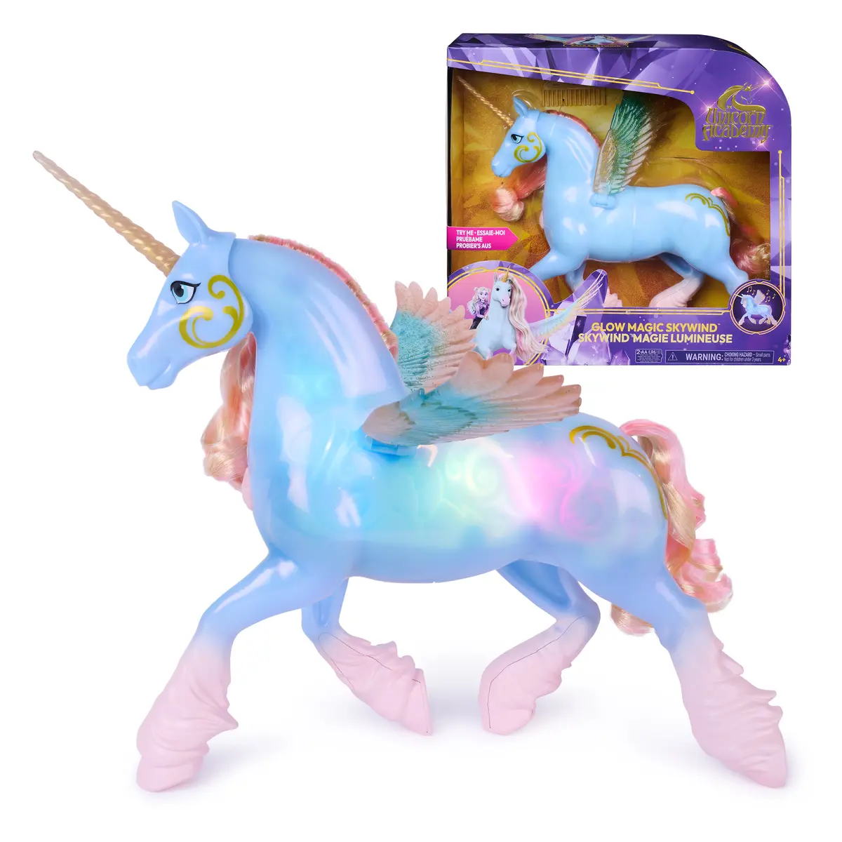 Spinmaster Glow Magic Skywind Interactive Unicorn Photo 7