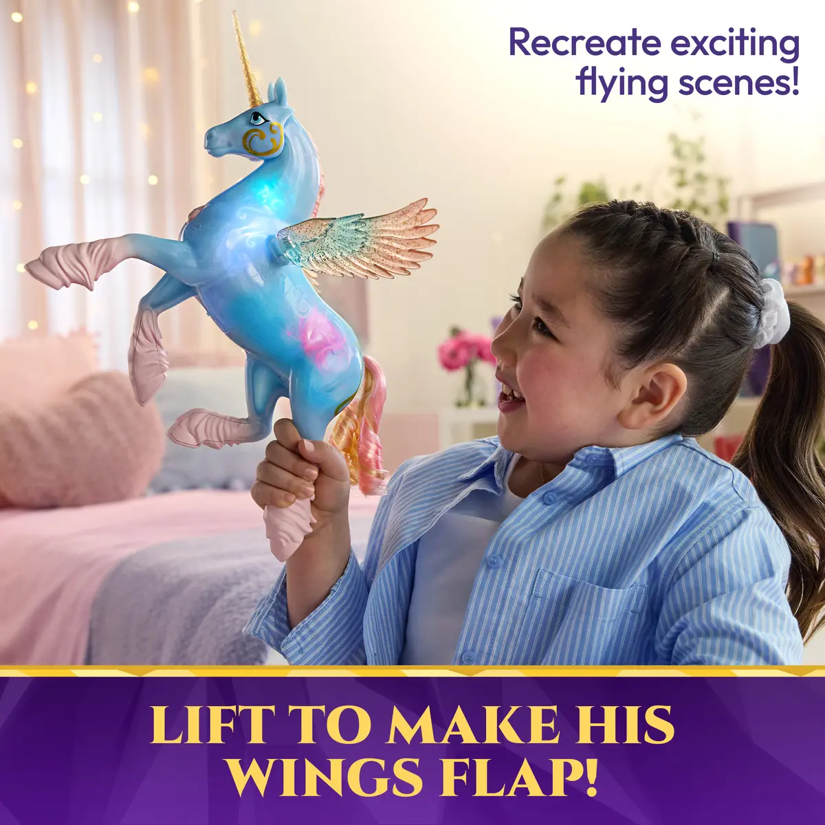 Spinmaster Glow Magic Skywind Interactive Unicorn Photo 10