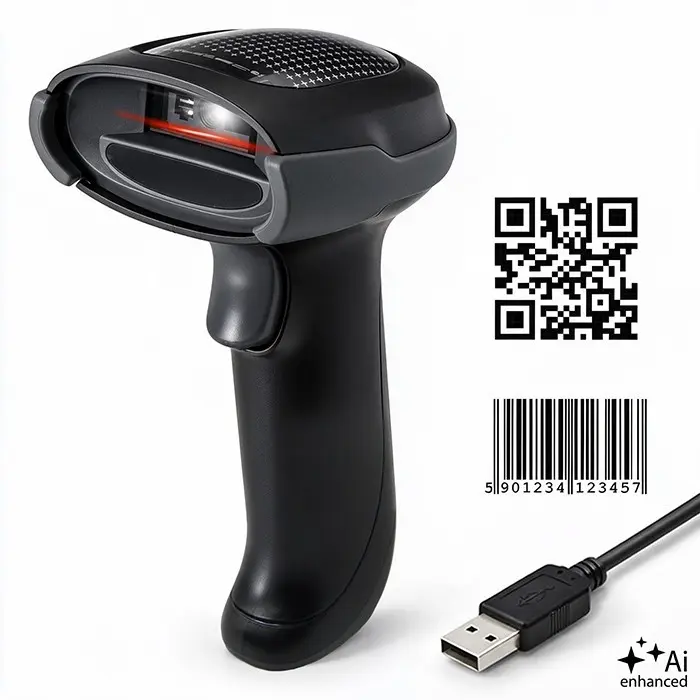 Qoltec 1D 2D Barcode Reader 52751 Photo 2