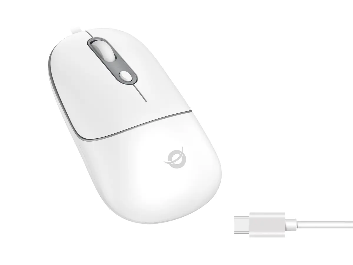 Conceptronic REGAS02W Klusā USB-C pele Balta