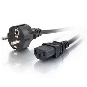 Cables2Go C2G 1m 16 AWG European Power Cord IEC320C13 to CEE 7/7 Cable length 1 m Connector CEE7/7 IEC C13 Black