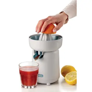 Ariete 417 Citrus Juicer Breakfast 40W White with 2 Squeezing Cones Anti-Drip Spout and Protective Cover