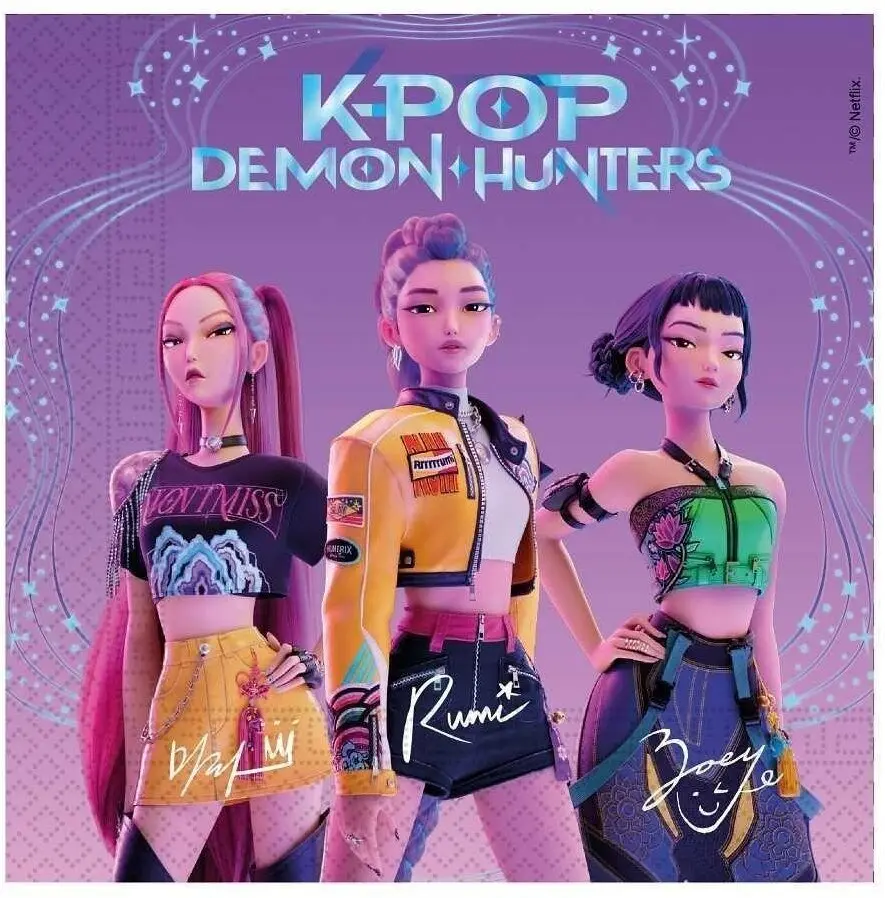 GoDan K-pop Demon Hunters papīra salvetes