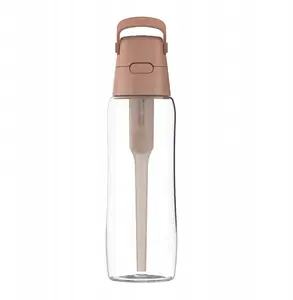 Стеклянная бутылка для фильтрации воды Dafi GLASS 0,6 Л с фильтром Mocha Mousse