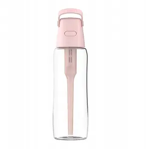 Стеклянная бутылка для фильтрации воды Dafi 0.6 л с фильтром Baby Pink