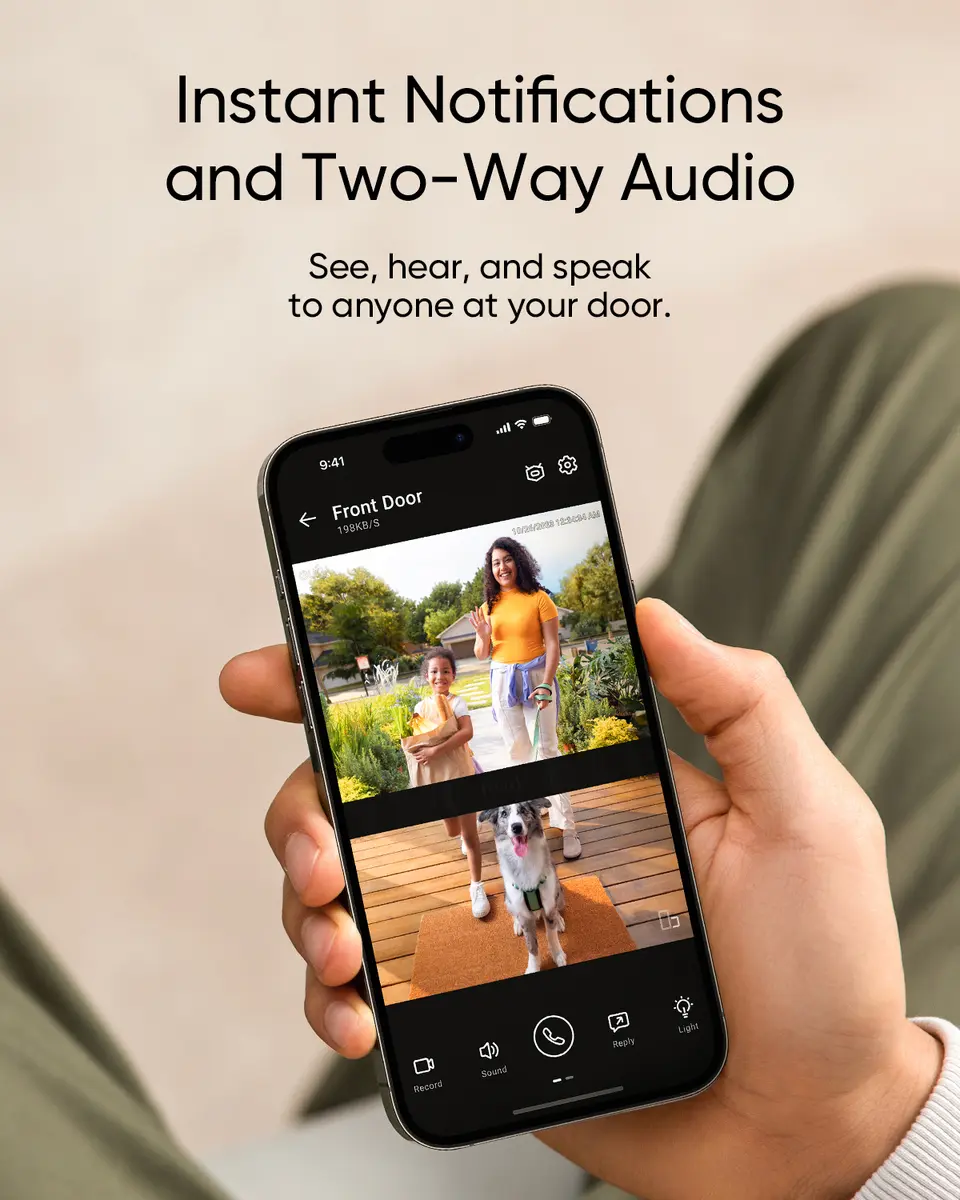 Caso Eufy E340 Smart Video Doorbell IP Security Camera Photo 9