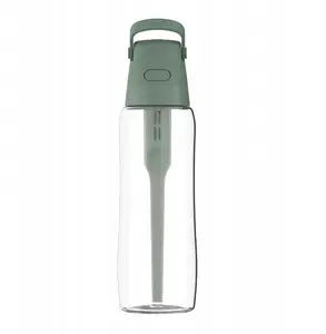 Стеклянная бутылка для фильтрации воды Dafi GLASS 0,6 л с фильтром шалфейного цвета