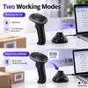 Беспроводной сканер штрих-кодов Qoltec 1D 2D со станцией Photo 6