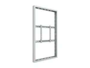 Multibrackets M Pro Series Wall Enclosure for 75 Inch Display White Steel Landscape Portrait VESA 600x400