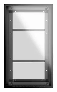 Multibrackets Wallmount Pro OH55 A-S/DX Frame Safety Glass Wall Mount for 55 Inch LCD Display Black