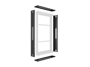 Multibrackets M Frame LG 49XE4F-M Enclosure Frame Wall Mounting for 49 Inch Screens Black 63 kg