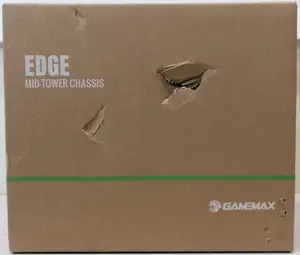 GameMax EDGE M-ATX Computer Case with 5 Expansion Slots and 3 x 3.5 Inch and 5 x 2.5 Inch Drive Bays