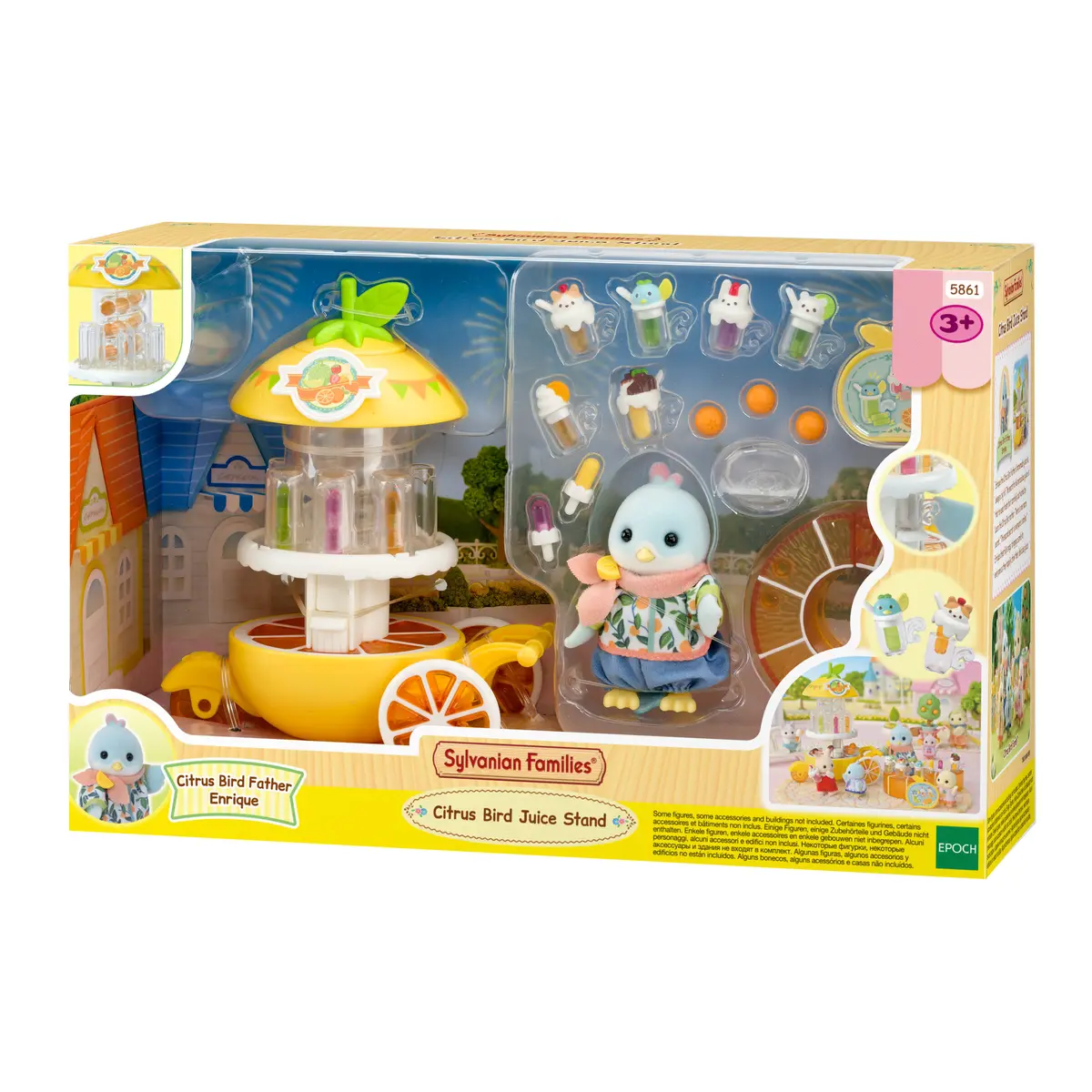 Epoch Sylvanian Families 5861 Lemon Bird Juice Bar Doll Photo 2