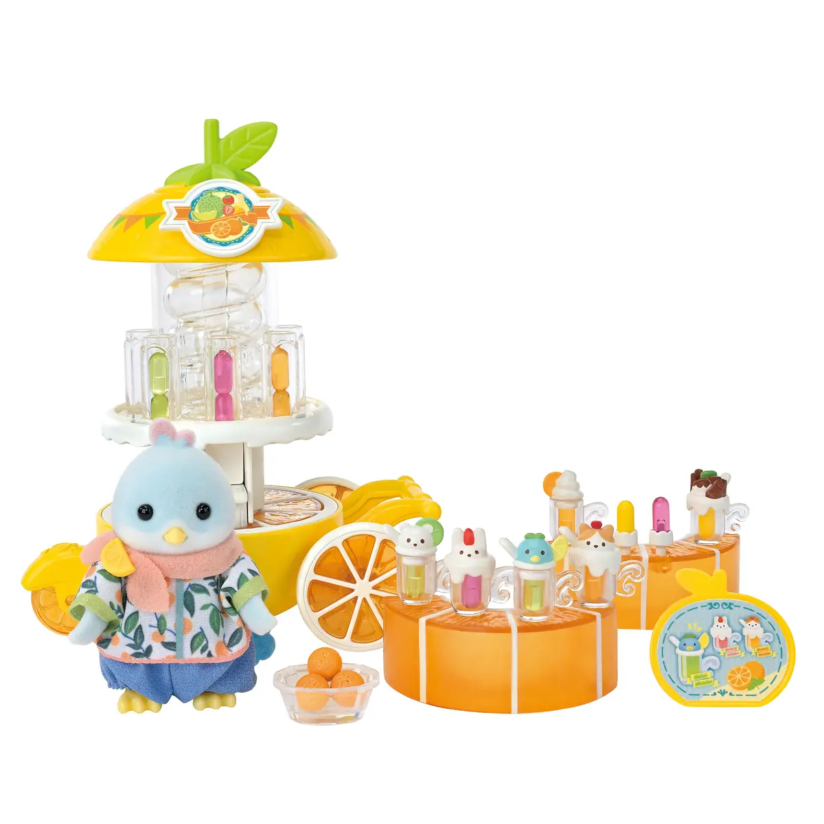 Epoch Sylvanian Families 5861 Lemon Bird Juice Bar Doll Photo 3