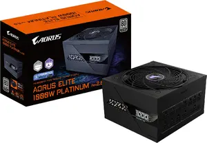GIGABYTE AORUS ELITE P1000W V2 Блок питания 1000Вт ATX 3.1 PCIe 5.1 80 PLUS Platinum Полностью модульный вентилятор 120мм