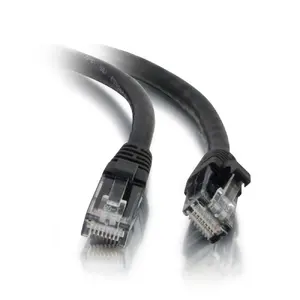 Cables2Go 2m Cat5e UTP Network Patch Cable Black RJ-45 Male to RJ-45 Male Gold Plated Contacts 83183