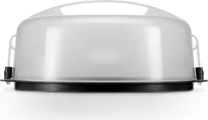 Hama 00002935 Round Plastic Cake Storage Container Anthracite Transparent 345 x 300 x 145 mm