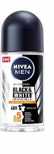 Nivea Black & White Invisible Ultimate Impact Deo Roll-On Antiperspirant 50 ml