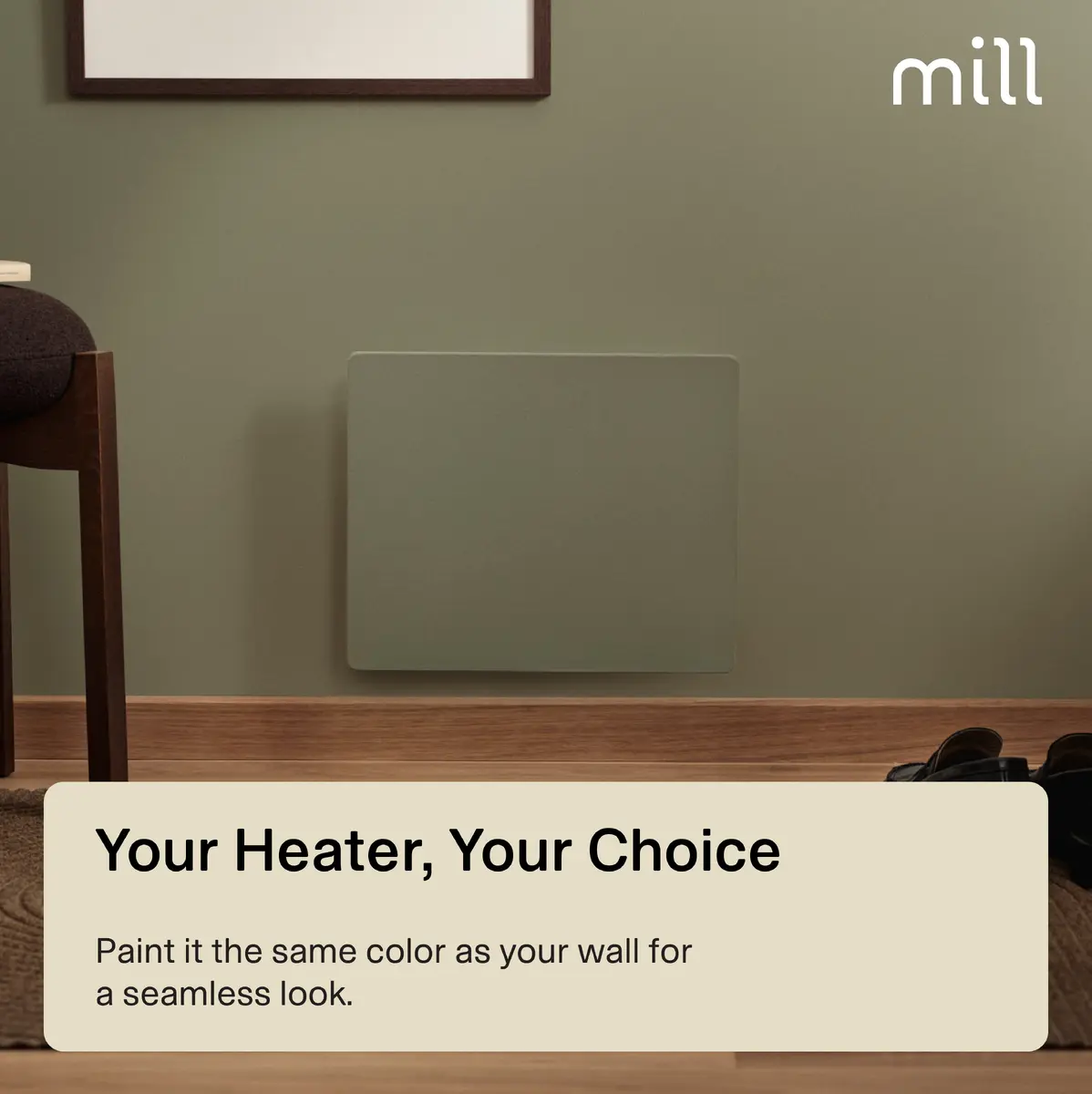 Mill Color Panel Heater COLOR250 250W Matte White Photo 10