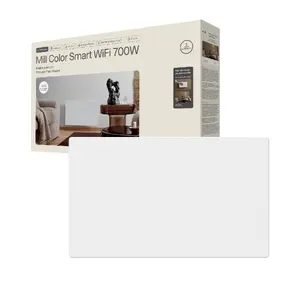 Mill COLOR700WIFI4 Paneļa sildītājs 700W WiFi Lietotnes vadība Matēts balts IPX4 9-12 m²
