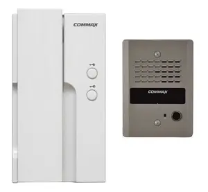 Commax Single-Family Intercom Set with Handset and 230V Power Supply DP-2HPR/DR-2GN