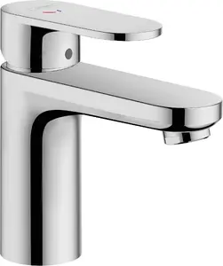 Однорычажный смеситель для раковины Hansgrohe Vernis Blend с изливом 108 мм и донным клапаном push-open, хром