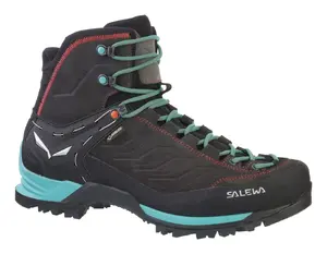 Salewa MTN Trainer Mid GTX Women's Boots Leather Suede Black Blue Vibram WTC TPU