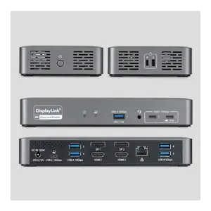 StarTech Dual-Monitor USB-C Docking Station 4K 60Hz 96W Charging Gigabit Ethernet