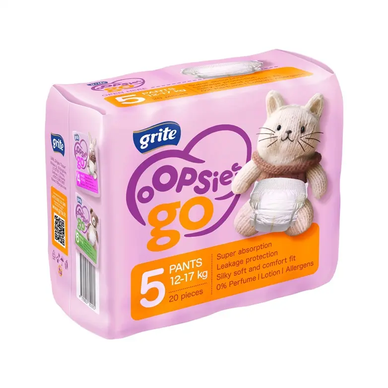 Autiņbiksītes biksītes Grite OOPSIES go 5. izmērs 20gab Photo 2
