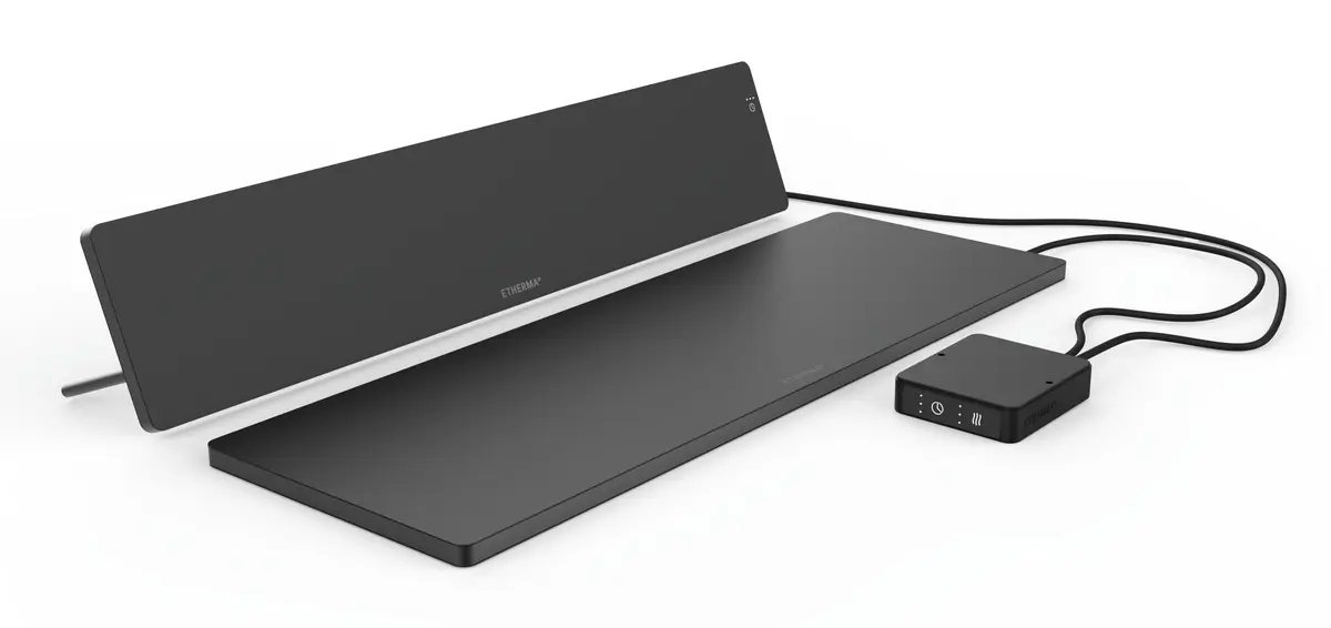 Oxe ETHERMA LAVA-DESK-ZONE-B Инфракрасный обогреватель Черный Photo 2