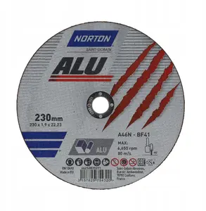 Norton A46N Griešanas disks 230x1.9x22.23 mm Tips 41 alumīnijam